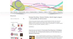 Desktop Screenshot of femininoplural.org.br